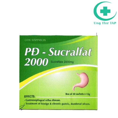 SPM-Sucralfat 2000 - Thuốc điều trị viêm loét dạ dày - tá tràng