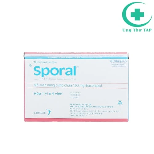 Sporal 100mg Janssen - Thuốc điều trị nhiễm nấm hiệu quả