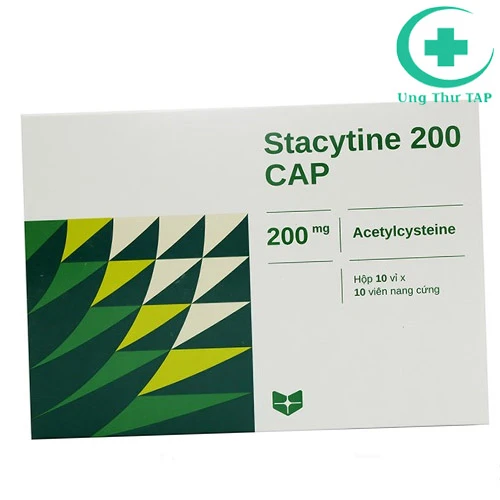 Stacytine 200 CAP Stellapharm - Hộp 10 vỉ x 10 Viên nang cứng
