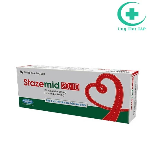 Stazemid 10/10 - Thuốc điều trị tăng lipid máu nguyên phát hiệu quả 