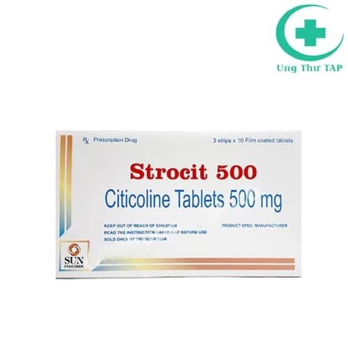 Strocit 500 Sun Pharma - Thuốc điều trị tổn thương não