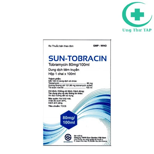 Sun – Tobracin - Thuốc điều trị nhiễm khuẩn nặng của Sun Garden 