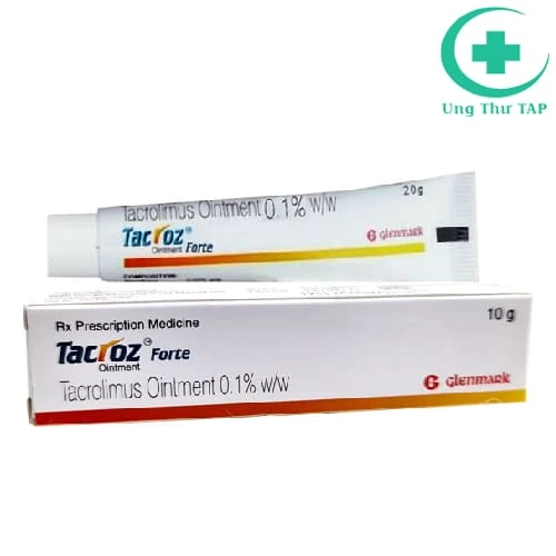 Tacroz Forte 0,1% 10g Glenmark - Thuốc điều trị viêm da cơ địa