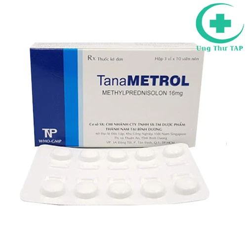 Tanametrol 16mg - Trị rối loạn nội tiết, viêm da, dị ứng hiệu quả