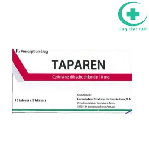 Taparen - Thuốc điều trị triệu chứng viêm mũi, bệnh ngoài da