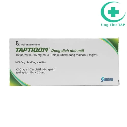 Taptiqom - Thuốc nhỏ mắt điều trị tăng nhãn áp của Pháp