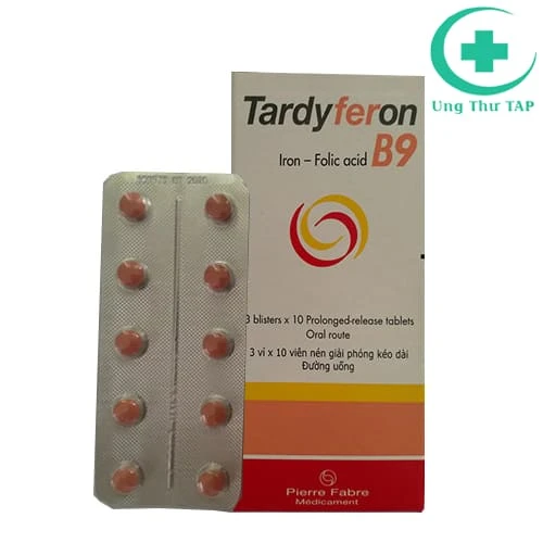 Tardyferon B9 - Thuốc điều trị và dự phòng các loại thiếu máu