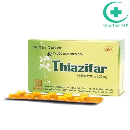 Thiazifar - Thuốc điều trị tăng HA, phù hiệu quả của Pharmedic