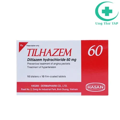 Tilhazem 60 - Thuốc trị tăng huyết áp vô căn và đau thắt ngực