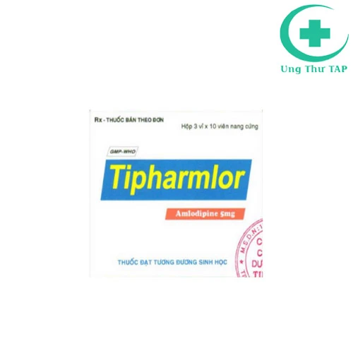 Tipharmlor 5mg - điều trị tăng huyết áp, dự phòng đau thắt ngực