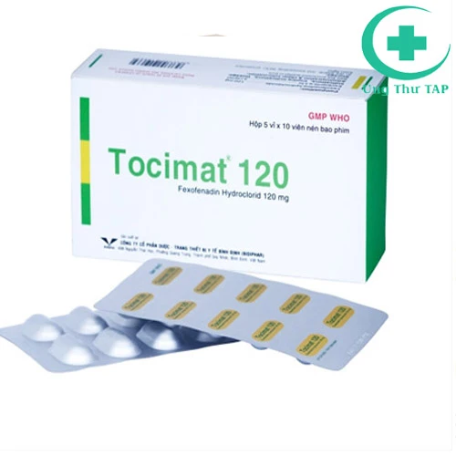 Tocimat 120 - Thuốc điều trị viêm mũi dị ứng, mề đay mạn tính