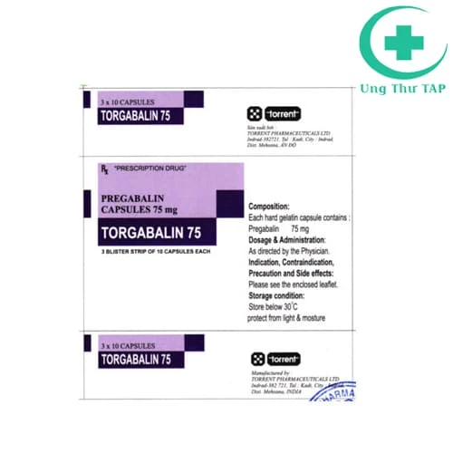 Torgabalin 75 - Thuốc điều trị đau dây thần kinh hiệu quả