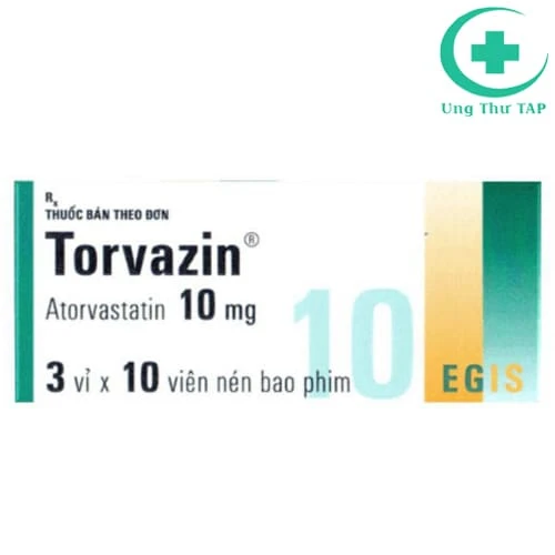 Torvazin 10mg - Thuốc điều trị tăng Cholesterol máu