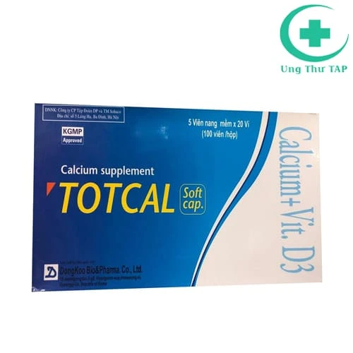 Totcal Soft capsule - Thuốc ngăn ngừa thiếu calci và vitamin D3