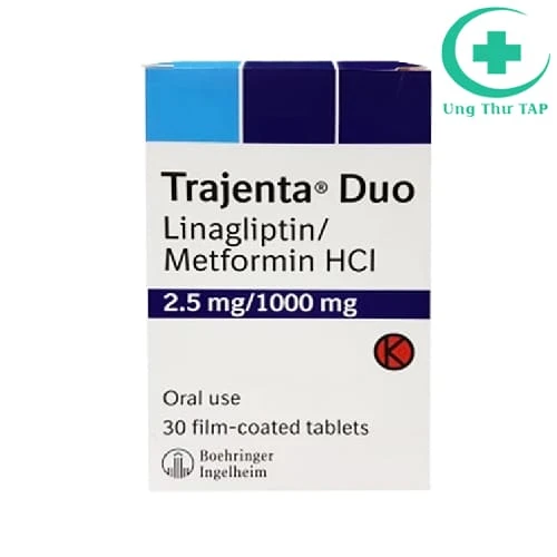 Trajenta Duo 2.5mg/1000mg - Thuốc điều trị tháo đường typ 2