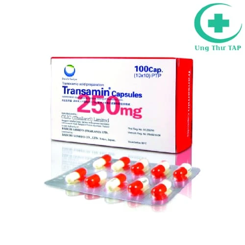 Transamin capsules 250mg - Điều trị chảy máu do tăng tiết fibrin