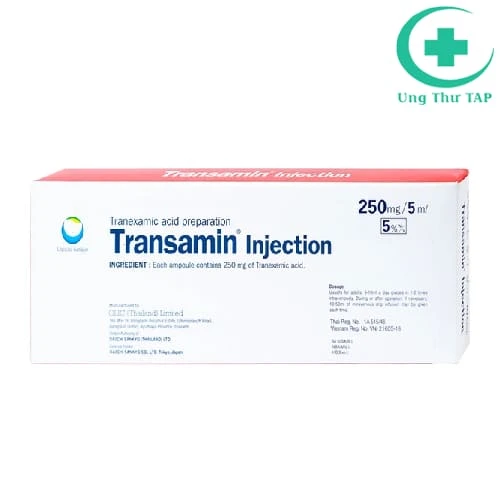 Transamin Injection 250mg/5ml Olic - Trị chảy máu do tăng fibrin