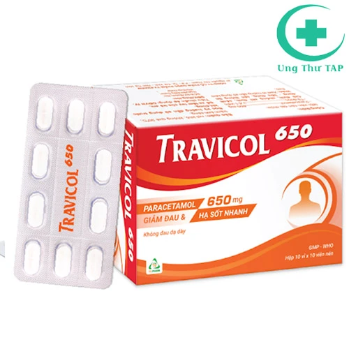 Travicol 650 - Thuốc giảm đau hiệu quả của DP TV.Pharm