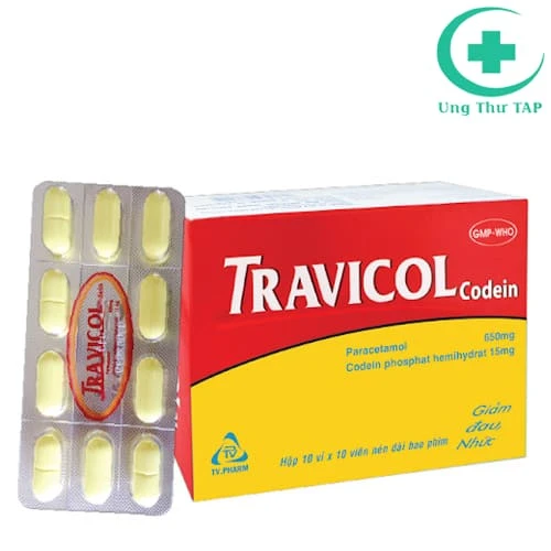 Travicol Codein 650mg/15mg - Thuốc giảm đau hiệu quả