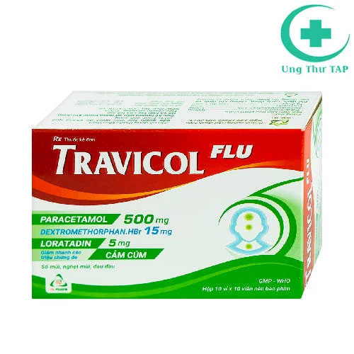 Travicol - Thuốc giúp giảm đau từ mức nhẹ đến vừa của TV.Pharm