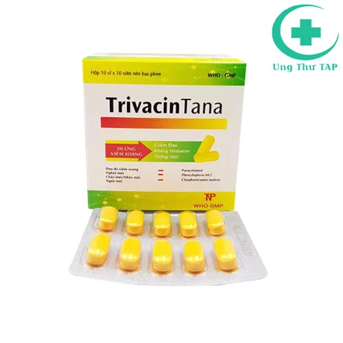 Trivacintana - Thuốc điều trị cảm sốt, đau đầu, viêm mũi dị ứng