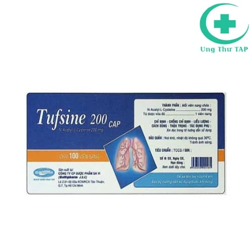 Tufsine 200 Savipharm cap - Thuốc điều trị viêm phế quản