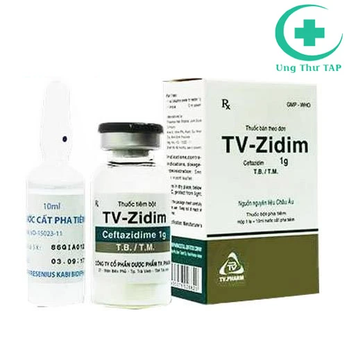 TV-Zidim 1g - Thuốc điều trị nhiễm khuẩn hiệu quả của TV.Pharm
