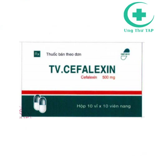 TV.Cefalexin 500mg - Thuốc điều trị nhiễm khuẩn hiệu quả
