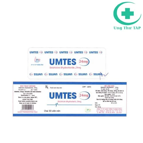 Umtes 24mg Phương Đông - Điều trị hội chứng Meniere, tiền đình 
