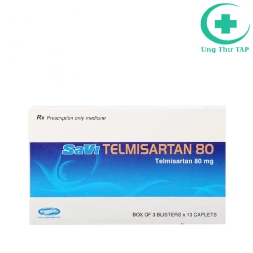 SaVi Telmisartan 80 - Điều trị tăng huyết áp, suy tim
