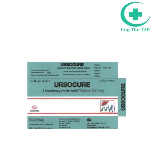 Ursocure 300mg - Thuốc điều trị sỏi mật, viêm túi mật hiệu quả