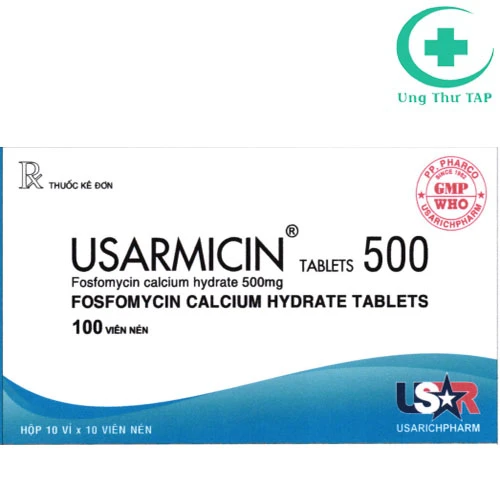 Usarmicin 500mg - Thuốc điều trị nhiễm khuẩn đường tiết niệu và tiêu hoá
