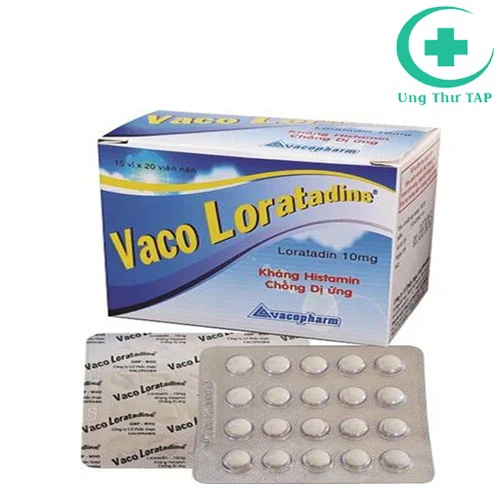 Vaco Loratadine 10mg  - Thuốc điều trị viêm mũi di ứng hiệu quả