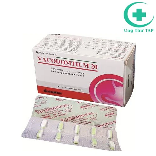 Vacodomtium 20 caps - Thuốc phòng và điều trị nôn, viêm loét dạ dày 