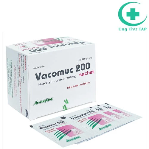 Vacomuc 200 Sachet - Thuốc làm tan chất nhầy hiệu quả của Vacopharm