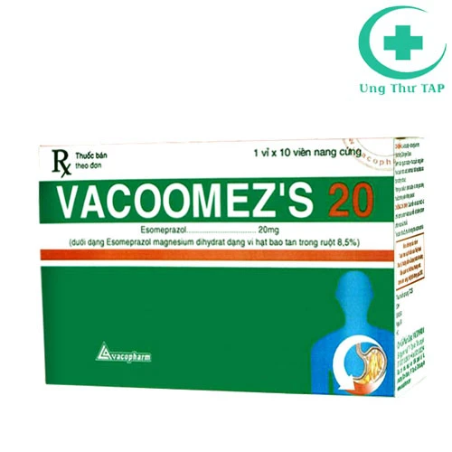 Vacoomez'S 20 - Thuốc điều trị viêm loét dạ dày-tá tràng hiệu quả