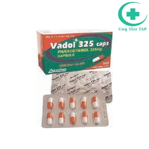 Vadol 325 caps - Thuốc hạ sốt, giảm đau cho trẻ hiệu quả