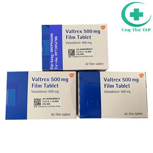 Valtrex 500mg Tablet GSK - Thuốc điều trị bệnh zona hiệu quả
