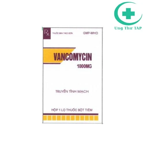 Vancomycin 1g Pharbaco - Thuốc  nhiễm khuẩn của Pharbaco