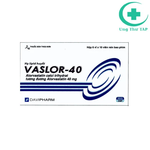 Vaslor-40 - Thuốc làm giảm cholesterol toàn phần