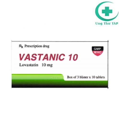 Vastanic 10 (Lovastatin 10mg) - Thuốc điều trị tăng cholesterol máu