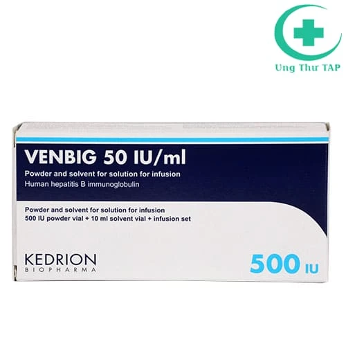 Venbig 500IU Kedrion - Thuốc phòng ngừa tái phát viêm gan B