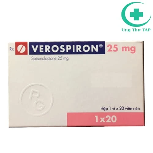 Verospiron 25mg - Thuốc điều trị tăng HA hiệu quả