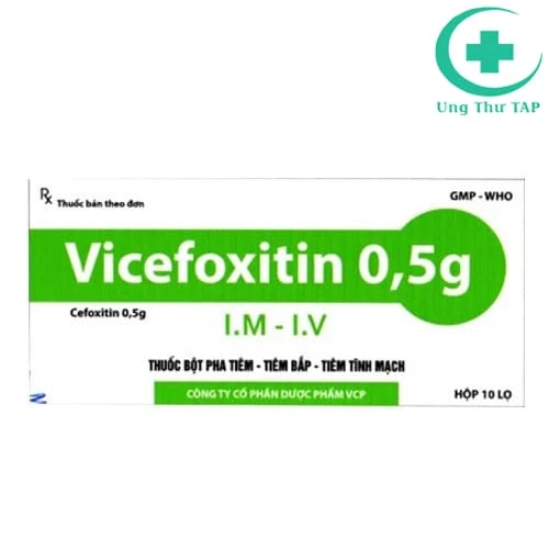 Vicefoxitin 0,5g VCP - Thuốc điều trị nhiễm trùng, nhiễm khuẩn