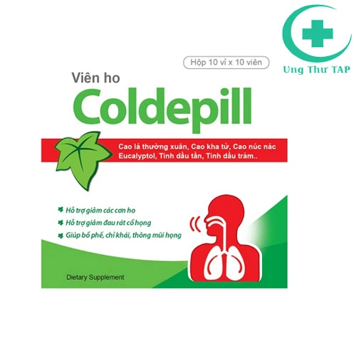 Viên ho Coldepill - Hỗ trợ giảm ho, đau rát họng, viêm phế quản