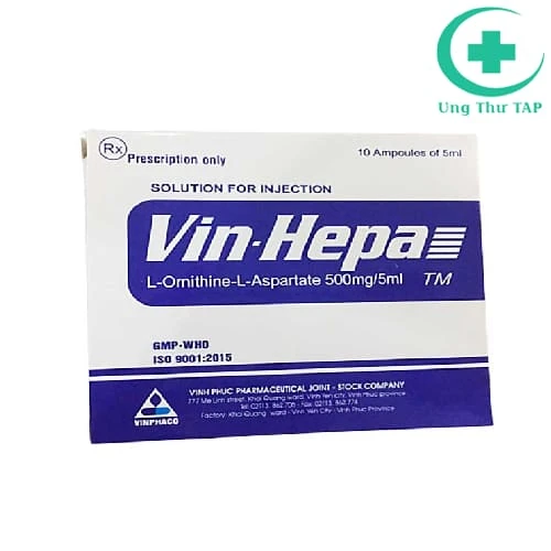 Vin-hepa 500mg/5ml - Thuốc điều trị các bệnh lý ở gan hiệu quả