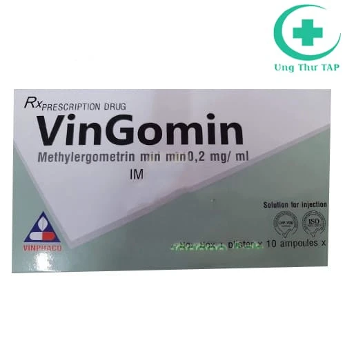 Vingomin 0,2mg/1ml - Thuốc phòng và điều trị chảy máu sau sinh