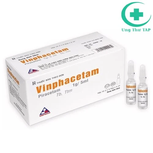 Vinphacetam 1g/5ml - Thuốc điều trị các di chứng thiếu máu não