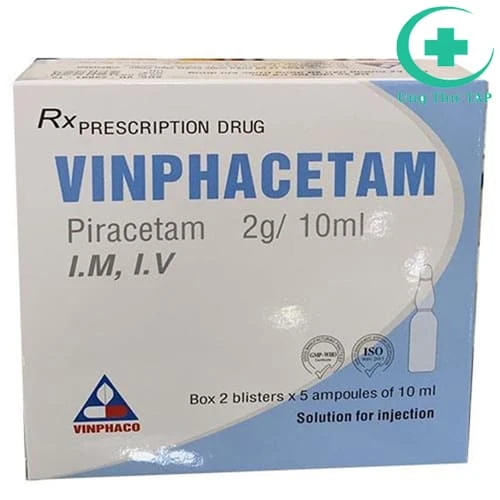 Vinphacetam 2g/10ml - Thuốc điều trị chấn thương sọ não