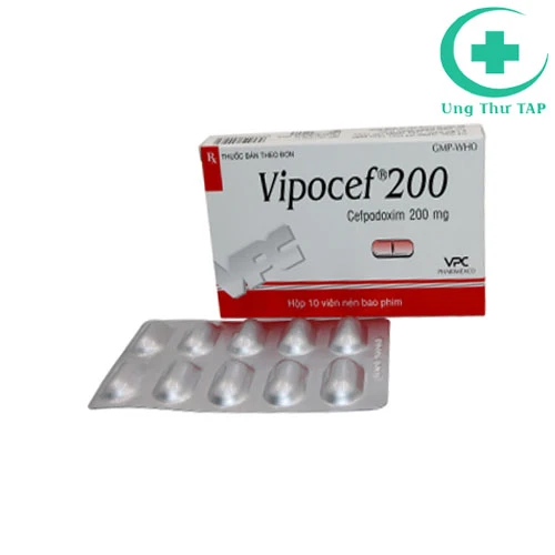 Vipocef 200 - Thuốc điều trị các bệnh nhiễm khuẩn hiệu quả